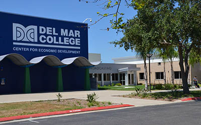 Front of Del Mar College Center for Economic Development.